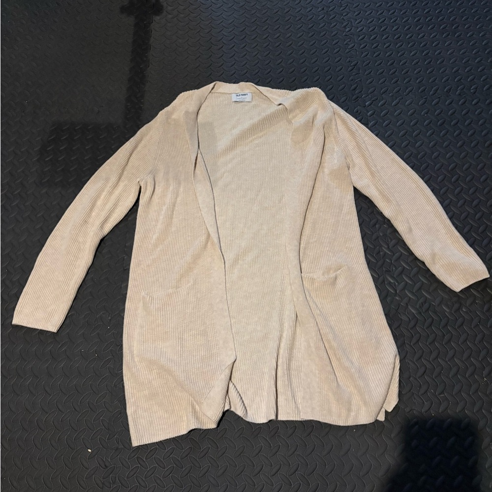 Old Navy Women's Light Tan Cardigan